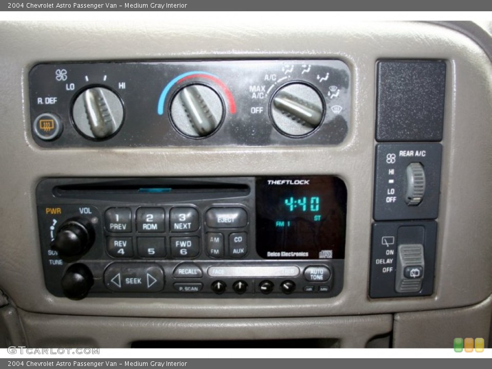 Medium Gray Interior Controls for the 2004 Chevrolet Astro Passenger Van #54861997