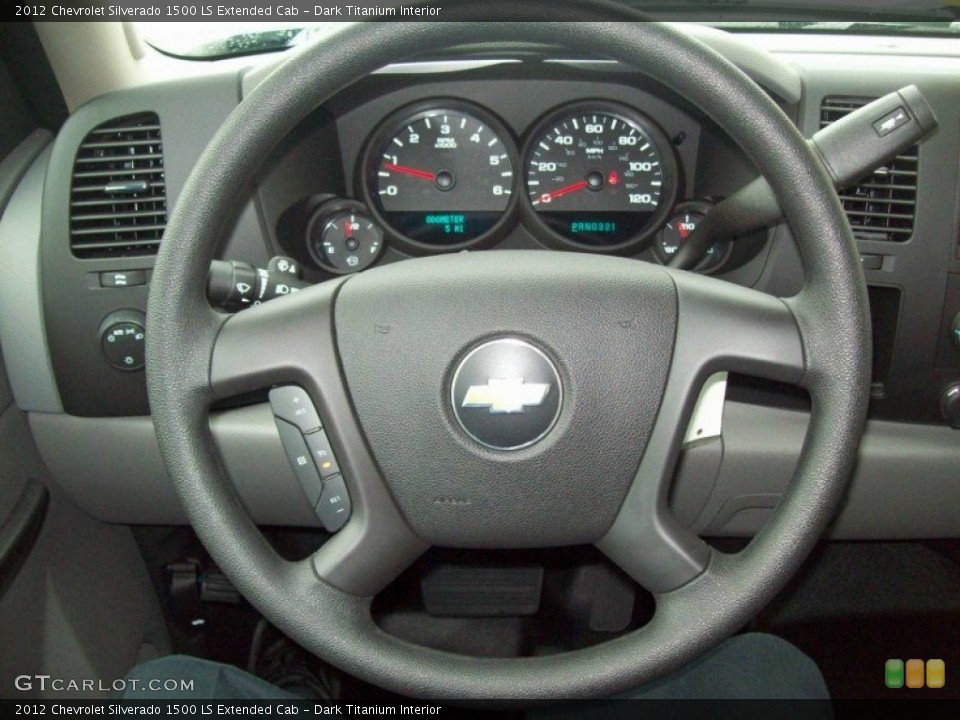 Dark Titanium Interior Steering Wheel for the 2012 Chevrolet Silverado 1500 LS Extended Cab #54862078