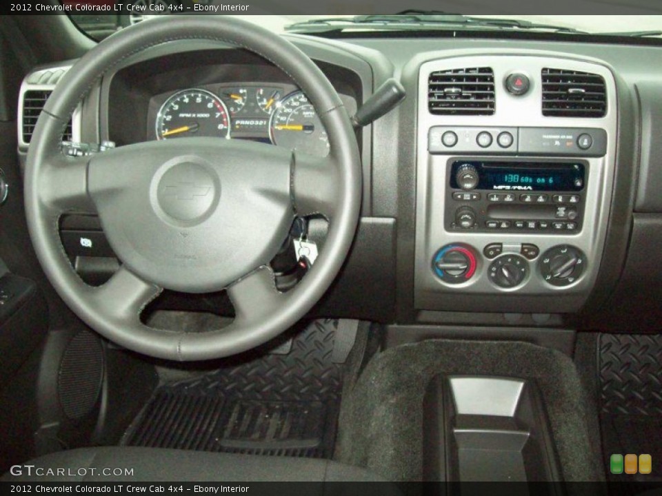 Ebony Interior Dashboard for the 2012 Chevrolet Colorado LT Crew Cab 4x4 #54862147