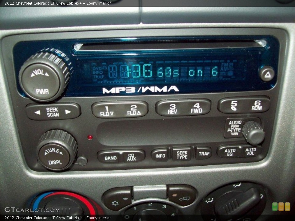Ebony Interior Audio System for the 2012 Chevrolet Colorado LT Crew Cab 4x4 #54862156
