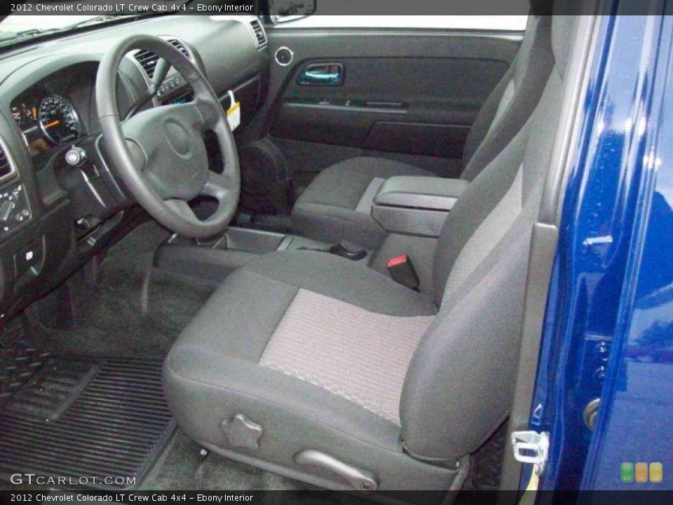 Ebony Interior Photo for the 2012 Chevrolet Colorado LT Crew Cab 4x4 #54862255