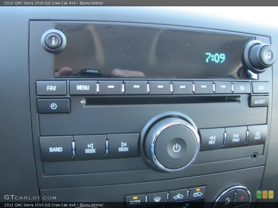 Ebony Interior Audio System for the 2012 GMC Sierra 1500 SLE Crew Cab 4x4 #54865115