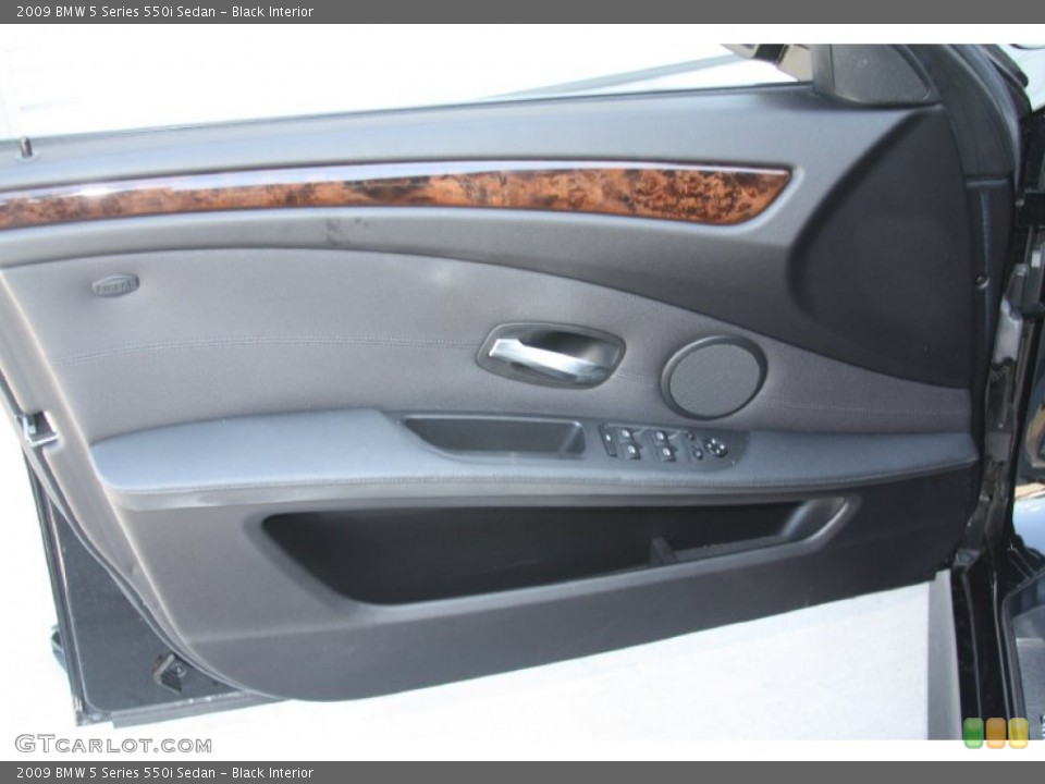 Black Interior Door Panel for the 2009 BMW 5 Series 550i Sedan #54865483