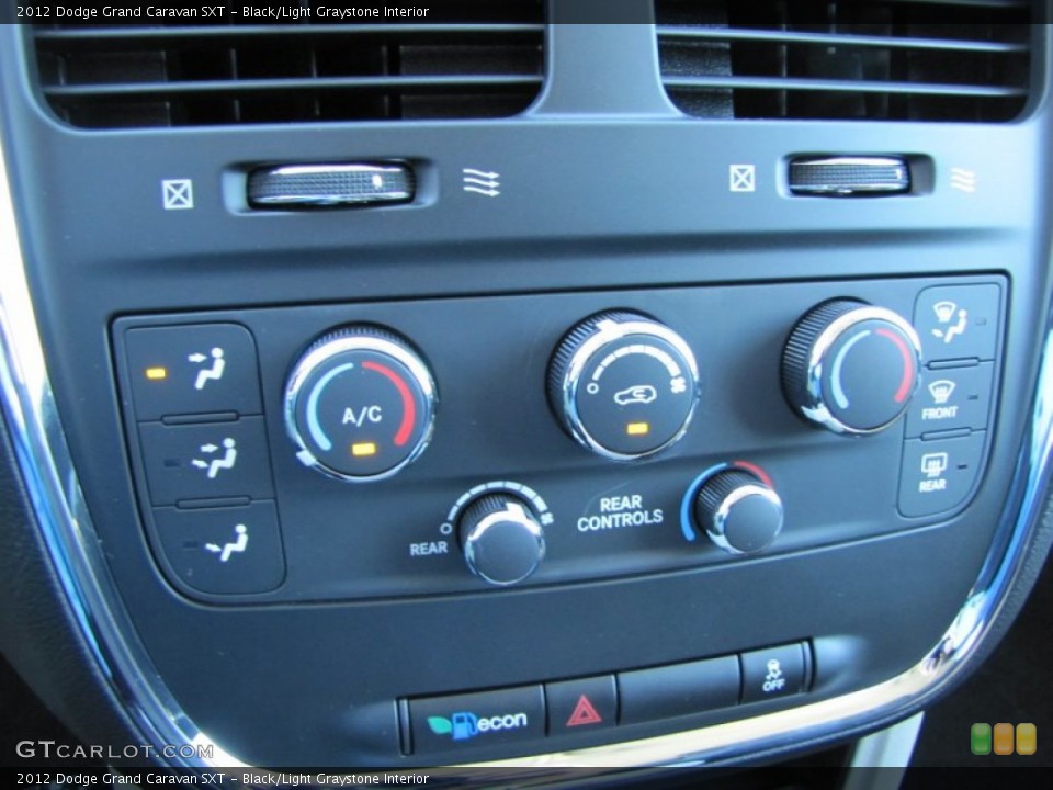 Black/Light Graystone Interior Controls for the 2012 Dodge Grand Caravan SXT #54865750