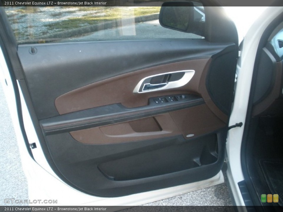 Brownstone/Jet Black Interior Door Panel for the 2011 Chevrolet Equinox LTZ #54866053