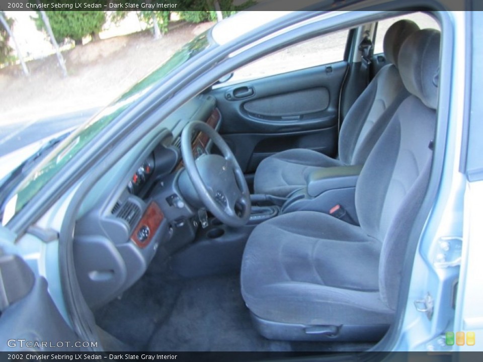 Dark Slate Gray Interior Photo for the 2002 Chrysler Sebring LX Sedan #54871036