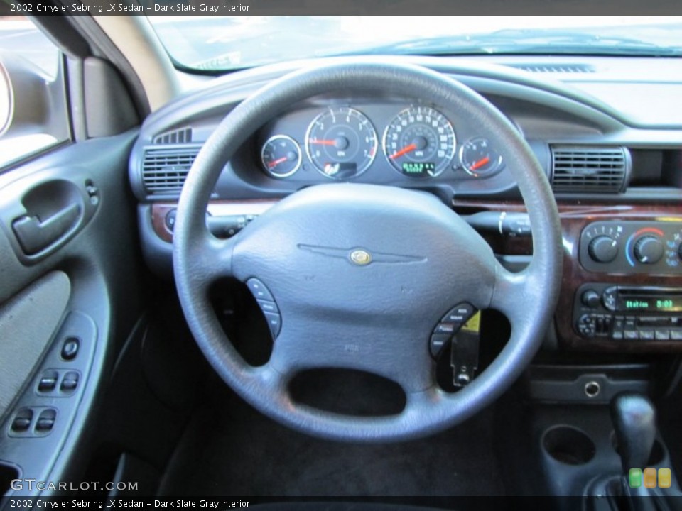 Dark Slate Gray Interior Steering Wheel for the 2002 Chrysler Sebring LX Sedan #54871092