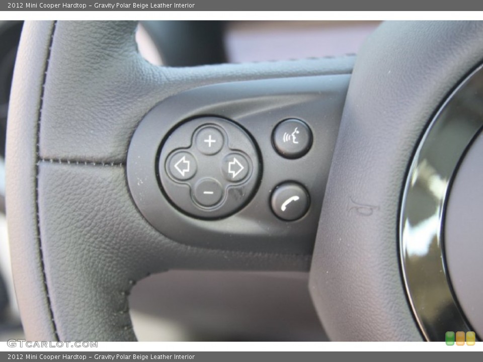 Gravity Polar Beige Leather Interior Controls for the 2012 Mini Cooper Hardtop #54873460