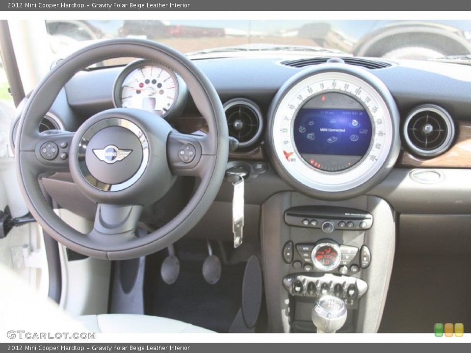 Gravity Polar Beige Leather Interior Dashboard for the 2012 Mini Cooper Hardtop #54873478