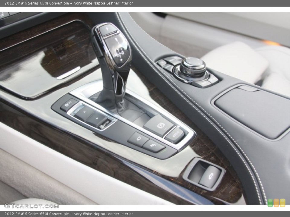 Ivory White Nappa Leather Interior Transmission for the 2012 BMW 6 Series 650i Convertible #54874381