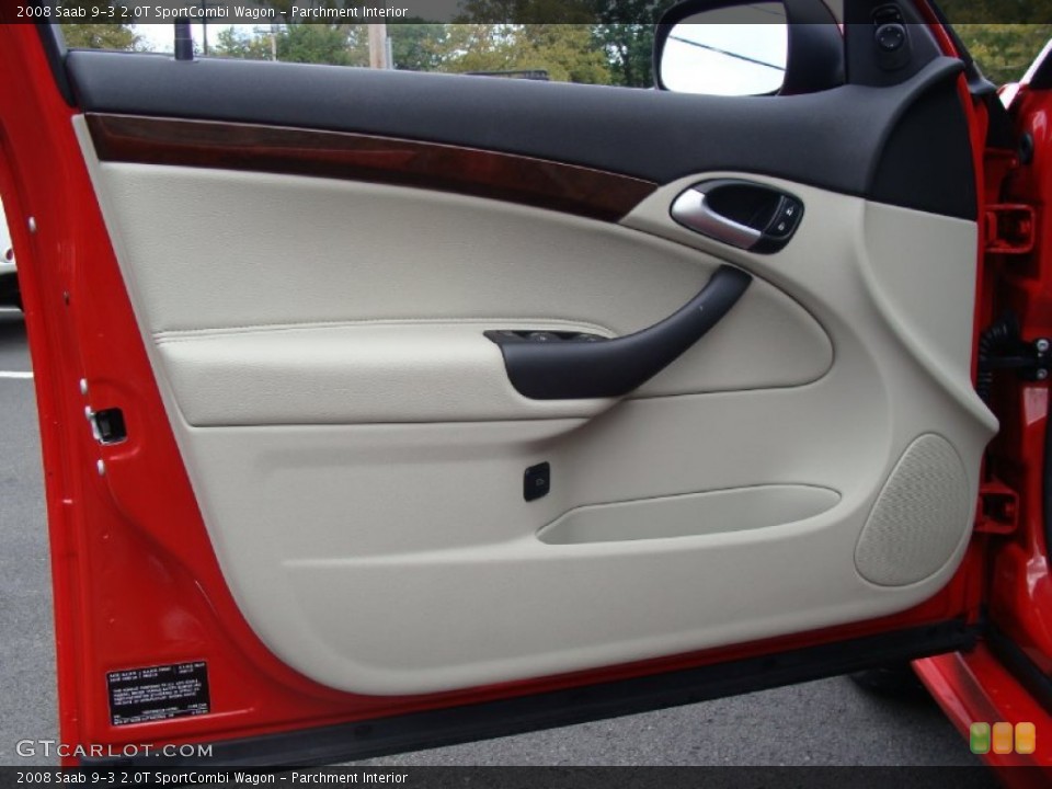 Parchment Interior Door Panel for the 2008 Saab 9-3 2.0T SportCombi Wagon #54875560