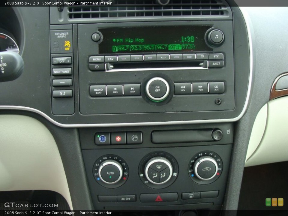 Parchment Interior Controls for the 2008 Saab 9-3 2.0T SportCombi Wagon #54875587