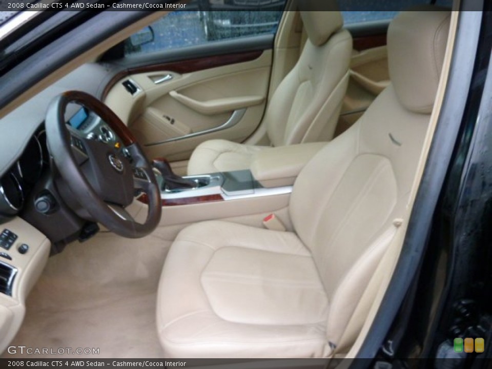 Cashmere/Cocoa Interior Photo for the 2008 Cadillac CTS 4 AWD Sedan #54880534
