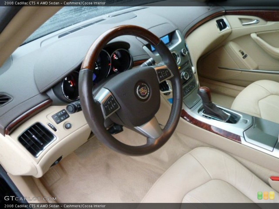 Cashmere/Cocoa Interior Prime Interior for the 2008 Cadillac CTS 4 AWD Sedan #54880579