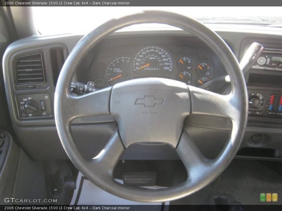 Dark Charcoal Interior Steering Wheel for the 2006 Chevrolet Silverado 1500 LS Crew Cab 4x4 #54880804