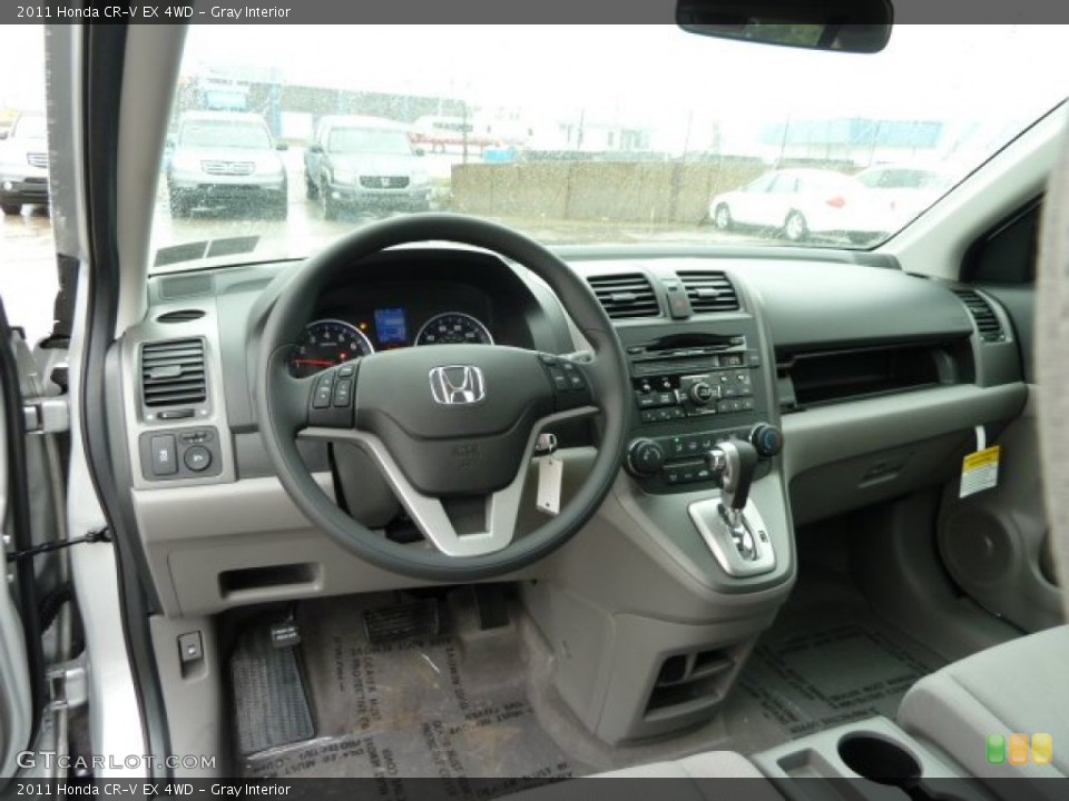 Gray Interior Dashboard for the 2011 Honda CR-V EX 4WD #54882947