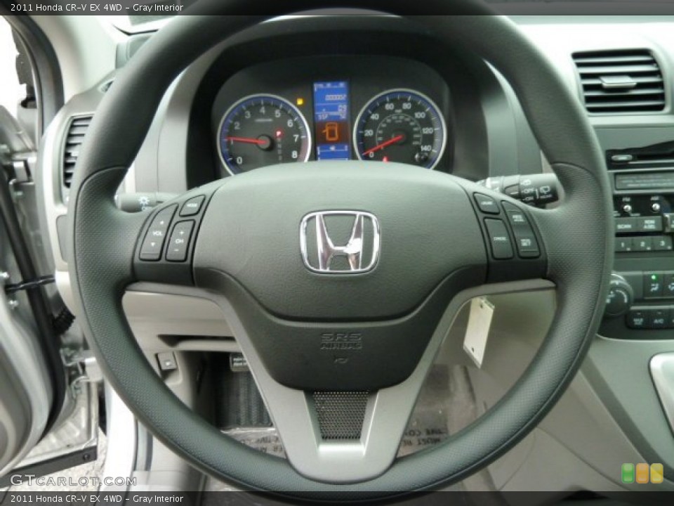 Gray Interior Steering Wheel for the 2011 Honda CR-V EX 4WD #54882991