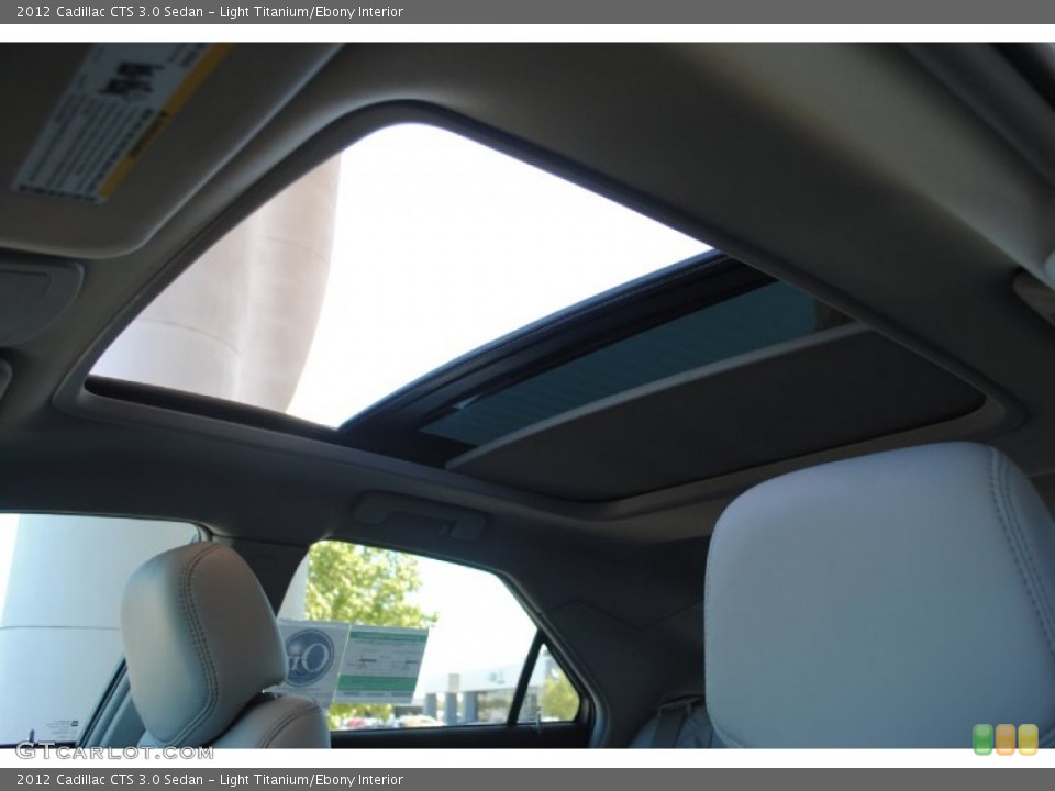 Light Titanium/Ebony Interior Sunroof for the 2012 Cadillac CTS 3.0 Sedan #54884510