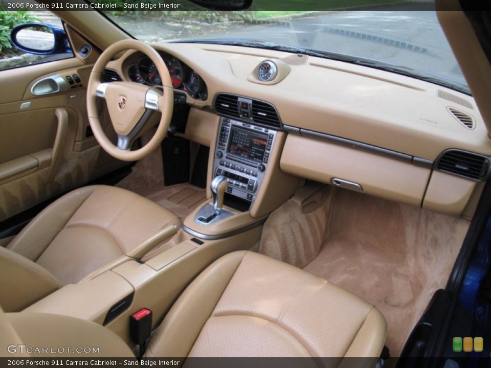 Sand Beige Interior Dashboard for the 2006 Porsche 911 Carrera Cabriolet #54888046