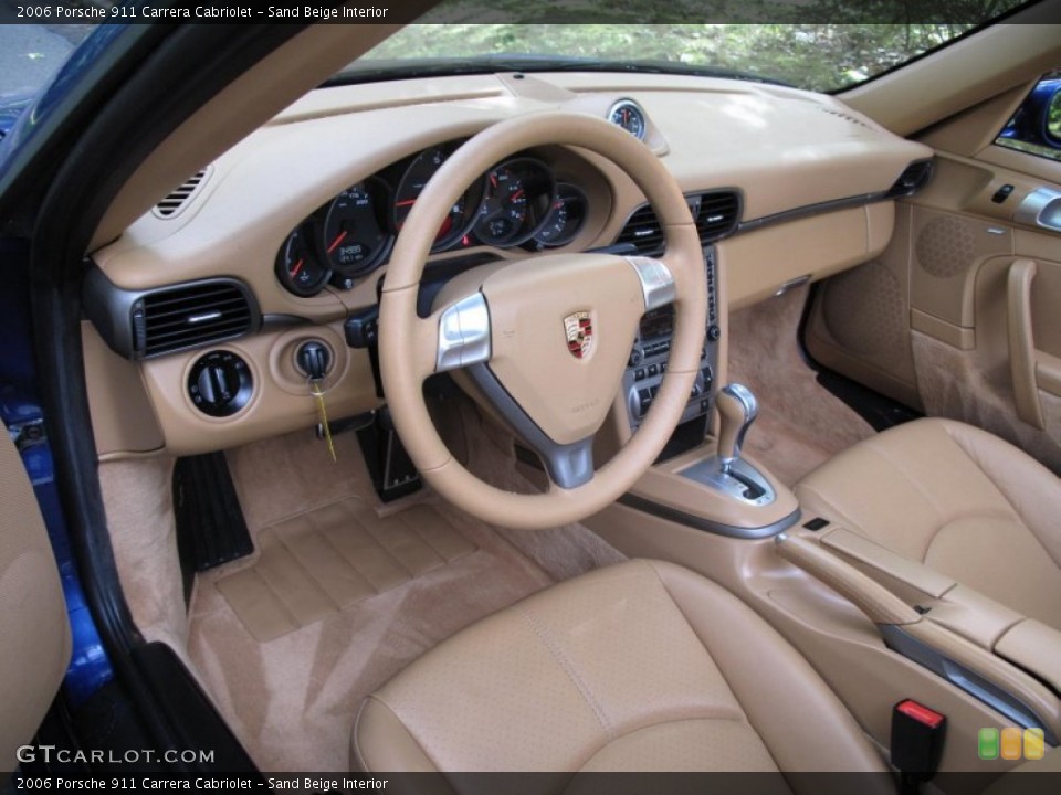 Sand Beige Interior Photo for the 2006 Porsche 911 Carrera Cabriolet #54888058