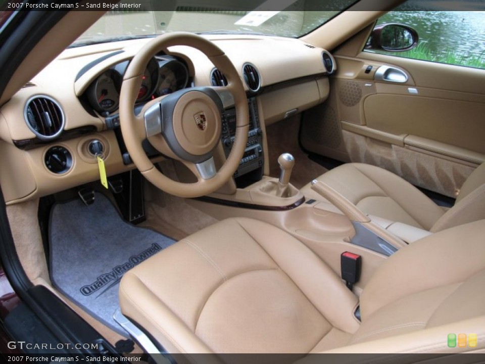 Sand Beige Interior Prime Interior for the 2007 Porsche Cayman S #54888163
