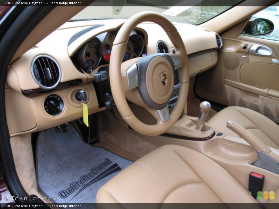 Sand Beige Interior Prime Interior for the 2007 Porsche Cayman S #54888214