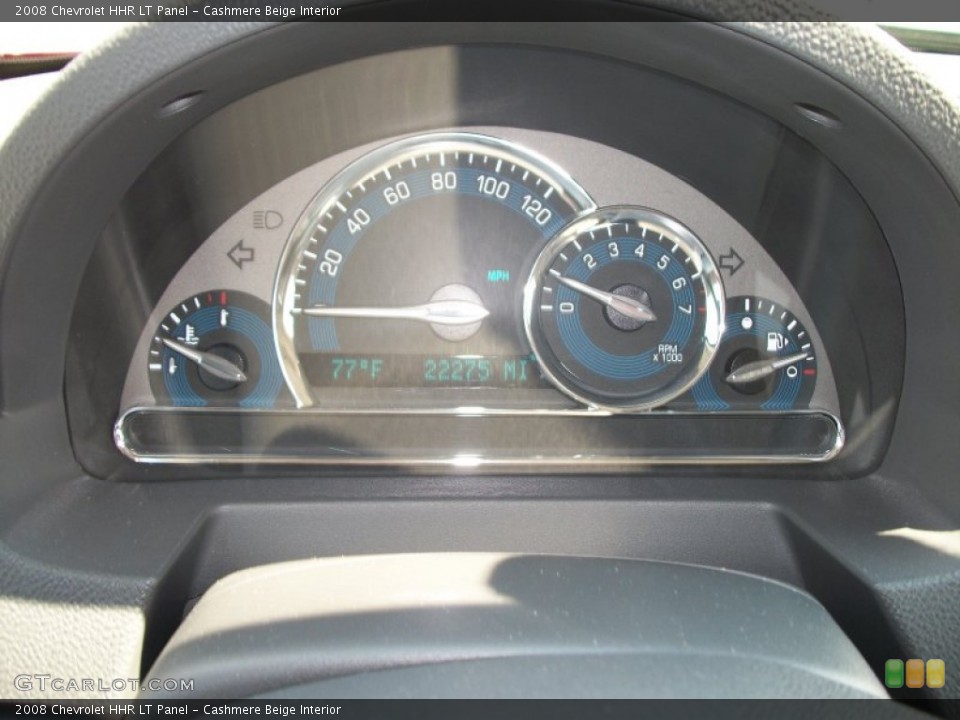 Cashmere Beige Interior Gauges for the 2008 Chevrolet HHR LT Panel #54888628