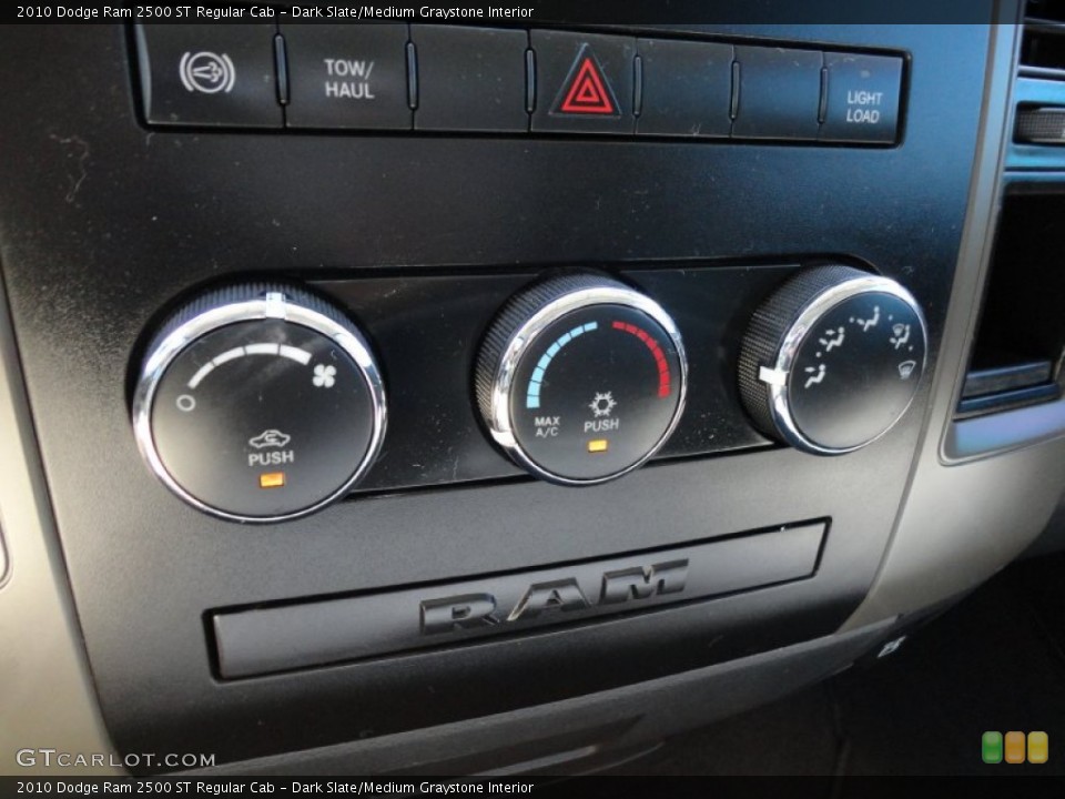Dark Slate/Medium Graystone Interior Controls for the 2010 Dodge Ram 2500 ST Regular Cab #54890383