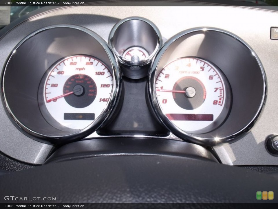 Ebony Interior Gauges for the 2008 Pontiac Solstice Roadster #54892582