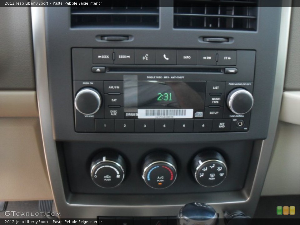 Pastel Pebble Beige Interior Audio System for the 2012 Jeep Liberty Sport #54894799