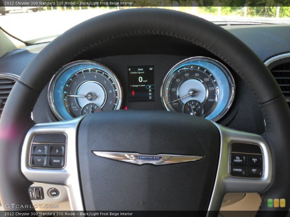 Black/Light Frost Beige Interior Gauges for the 2012 Chrysler 300  #54895252