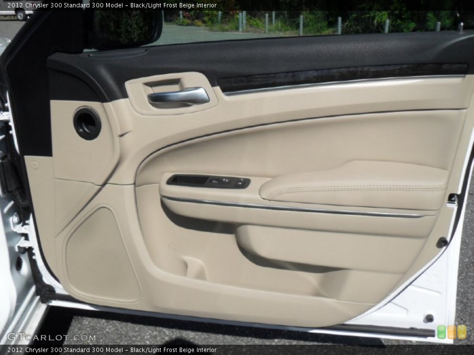 Black/Light Frost Beige Interior Door Panel for the 2012 Chrysler 300  #54895333