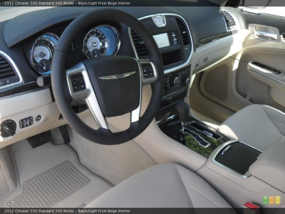 Black/Light Frost Beige Interior Prime Interior for the 2012 Chrysler 300  #54895367