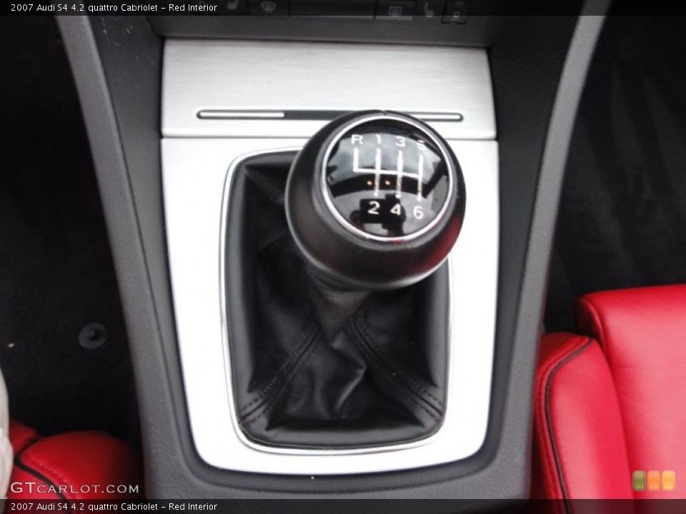 Red Interior Transmission for the 2007 Audi S4 4.2 quattro Cabriolet #54897629