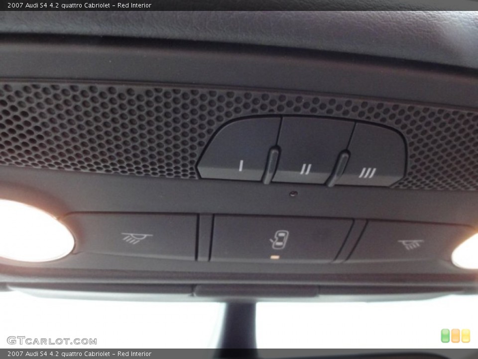 Red Interior Controls for the 2007 Audi S4 4.2 quattro Cabriolet #54897635