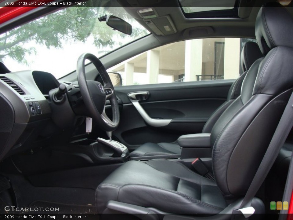 Black Interior Photo for the 2009 Honda Civic EX-L Coupe #54897659