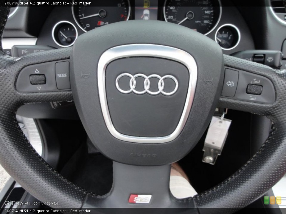 Red Interior Controls for the 2007 Audi S4 4.2 quattro Cabriolet #54897662