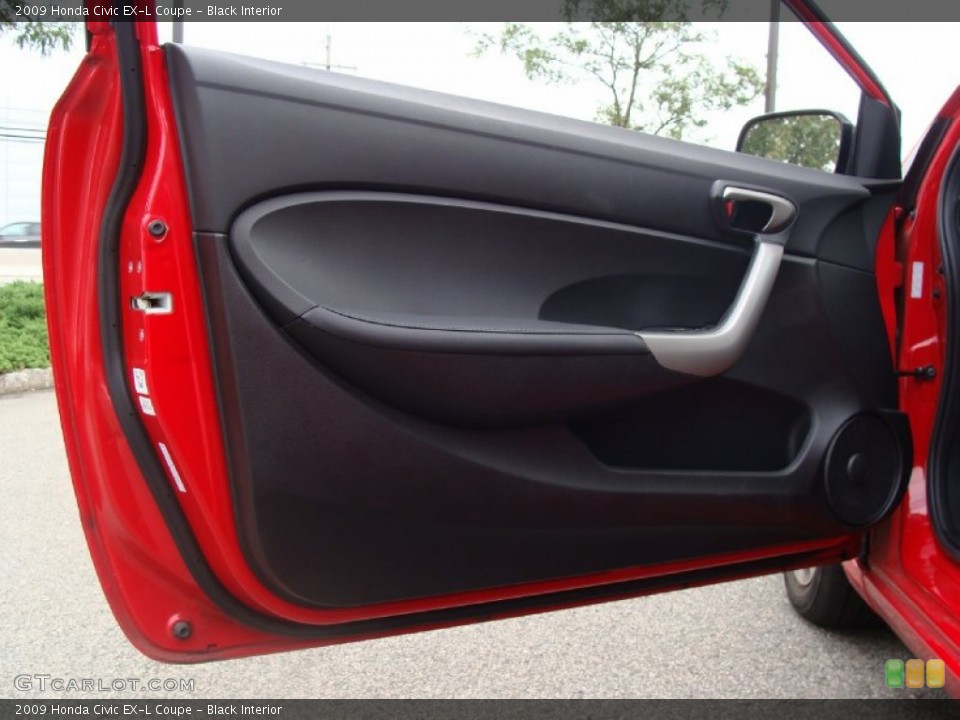 Black Interior Door Panel for the 2009 Honda Civic EX-L Coupe #54897668