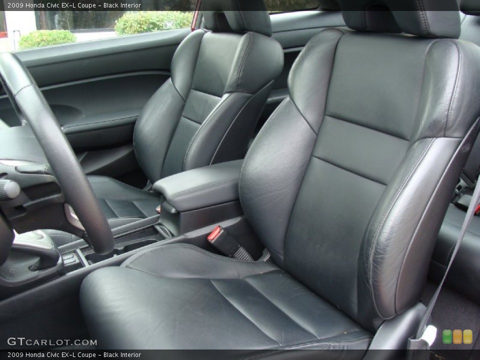 Black Interior Photo for the 2009 Honda Civic EX-L Coupe #54897677