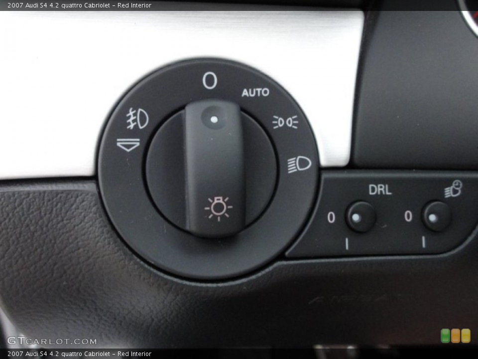 Red Interior Controls for the 2007 Audi S4 4.2 quattro Cabriolet #54897689