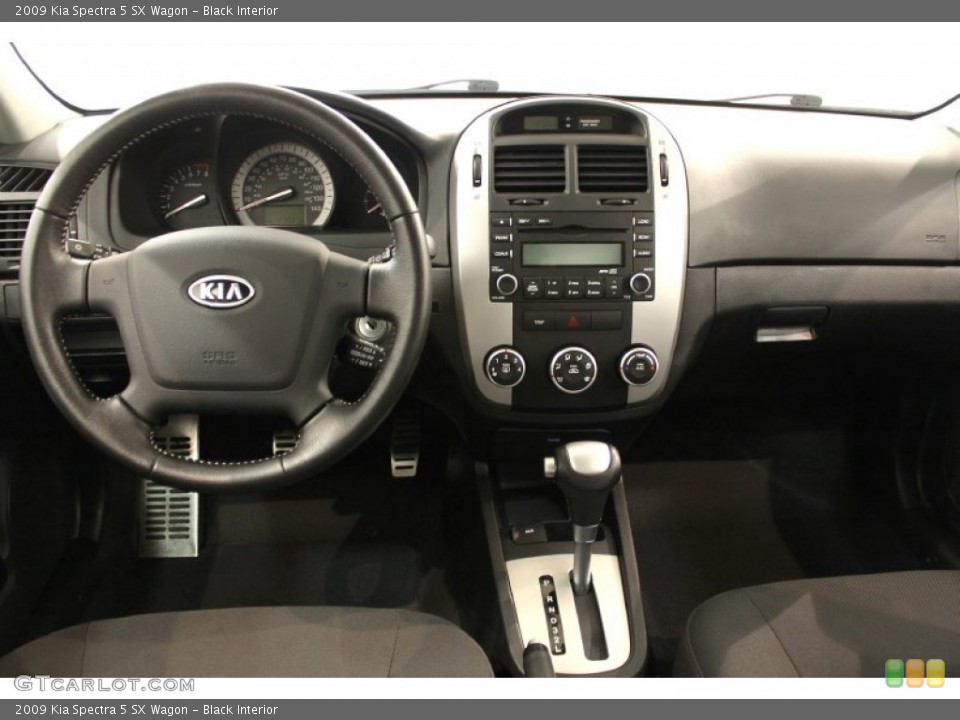 Black Interior Dashboard for the 2009 Kia Spectra 5 SX Wagon #54899006