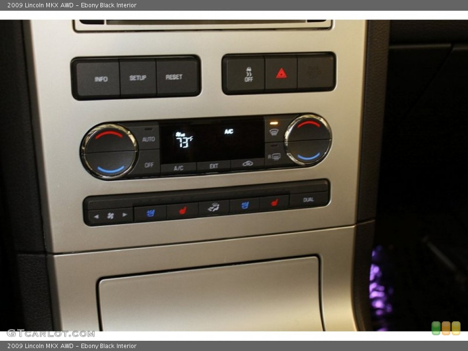 Ebony Black Interior Controls for the 2009 Lincoln MKX AWD #54899971