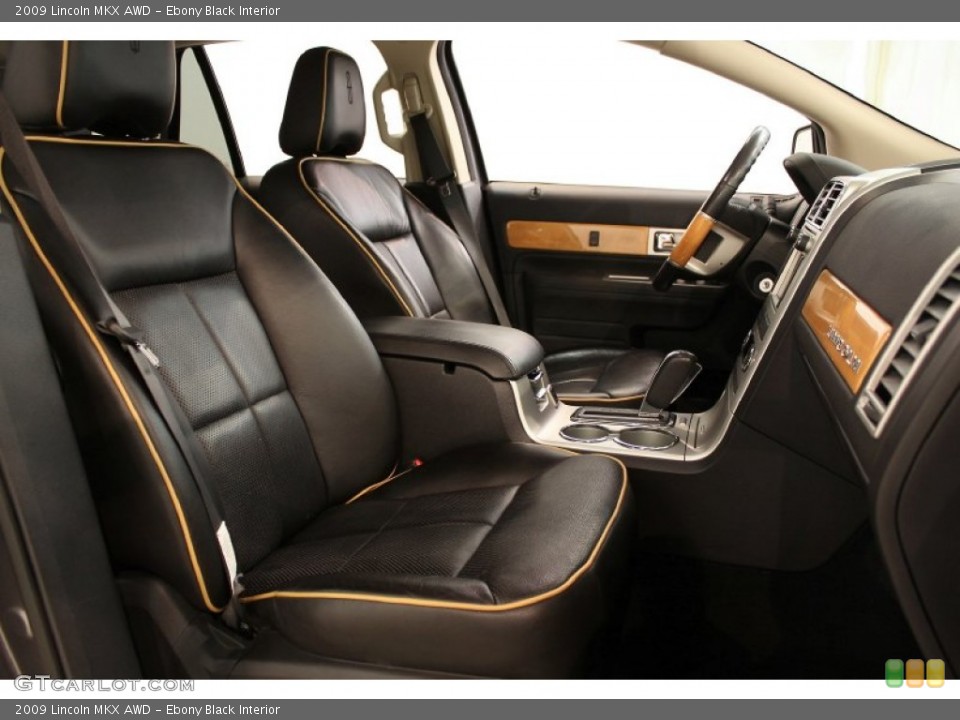 Ebony Black Interior Photo for the 2009 Lincoln MKX AWD #54900044