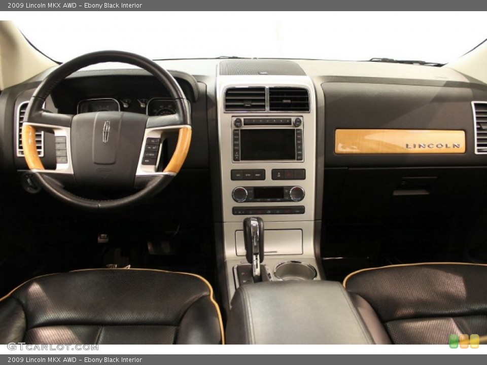 Ebony Black Interior Dashboard for the 2009 Lincoln MKX AWD #54900071
