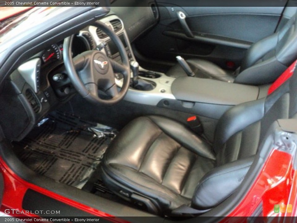 Ebony Interior Photo for the 2005 Chevrolet Corvette Convertible #54900317