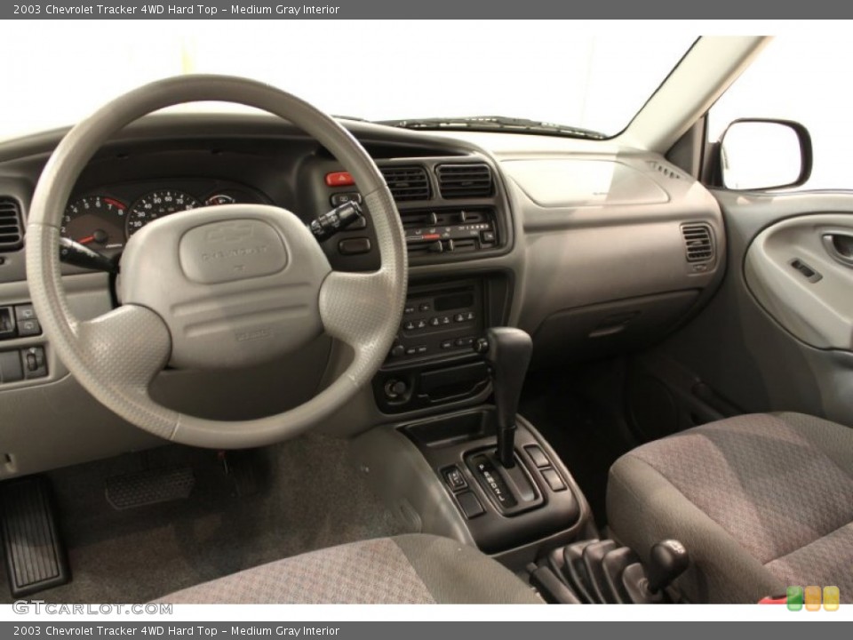 Medium Gray Interior Dashboard for the 2003 Chevrolet Tracker 4WD Hard Top #54901679