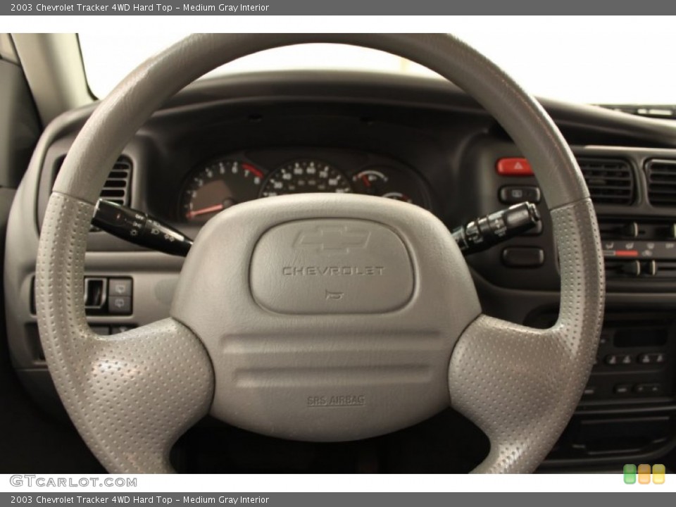 Medium Gray Interior Steering Wheel for the 2003 Chevrolet Tracker 4WD Hard Top #54901688