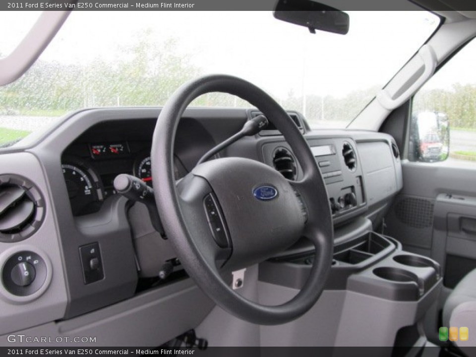 Medium Flint Interior Steering Wheel for the 2011 Ford E Series Van E250 Commercial #54901841