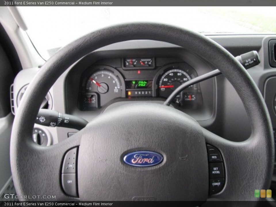 Medium Flint Interior Steering Wheel for the 2011 Ford E Series Van E250 Commercial #54901904