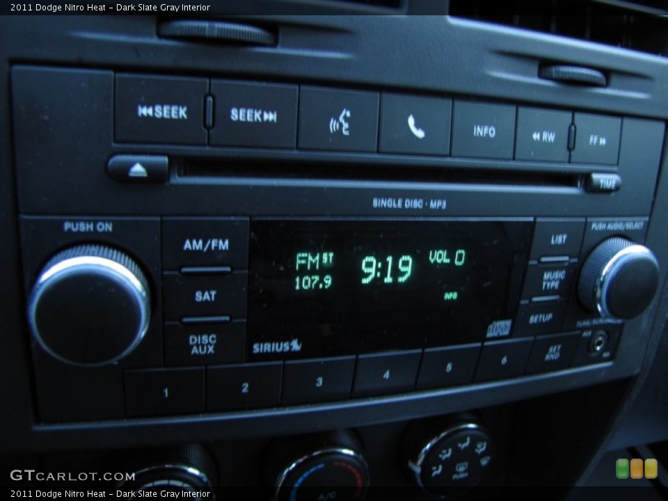 Dark Slate Gray Interior Audio System for the 2011 Dodge Nitro Heat #54905131